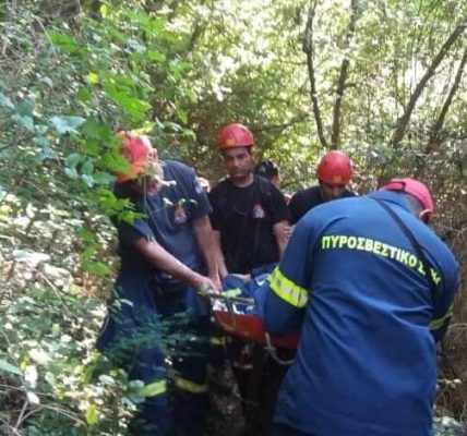 Διάσωση Τραυματισμένου Ορειβάτη στον Όλυμπο