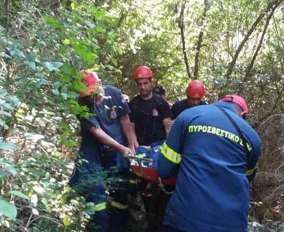 Διάσωση Τραυματισμένου Ορειβάτη στον Όλυμπο